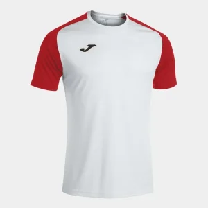 T-SHIRT MANGA CURTA ACADEMY IV BRANCO VERMELHO