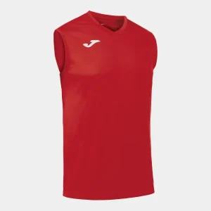 T-SHIRT SEM MANGAS COMBI VERMELHO
