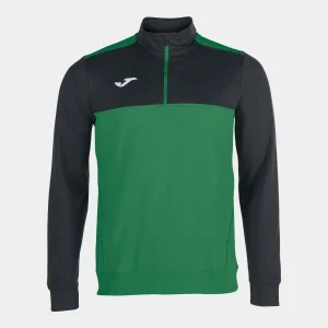 SWEATSHIRT 1/2 ZIP WINNER VERDE-PRETO