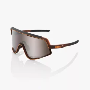 ÓCULOS GLENDALE® – MATTE TRANSLUCENT BROWN FADE – HiPER SILVER MIRROR LENS