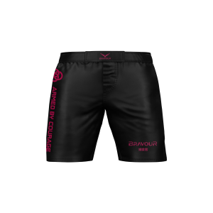 Bermuda NOGI New Fight (curta) – Preta com Rosa