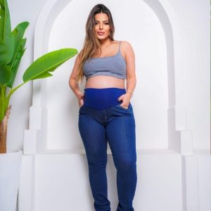 Calça Marina jeans reta