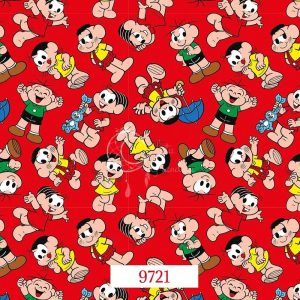 Turma da Mónica Collection Fabricart 9721- Tecido 100% algodão/ Turma da Mónica Cotton Fabric Fabricart
