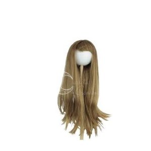 Peruca cabelo sintético liso 20/22 Cm para bonecas
