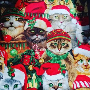 Timeless Treasure | Cat Winter Christmas | FQ 50X55cm