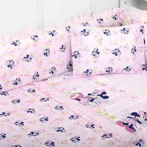 Jogo Lençol Berço 3 peças Disney Baby Minnie – Minasrey