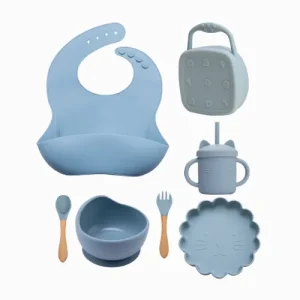 Kit Introdução Alimentar Bebê Baby Leãozinho Plus (7 peças)