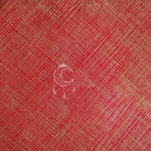 Tecido Natal Metalic Red and Gold