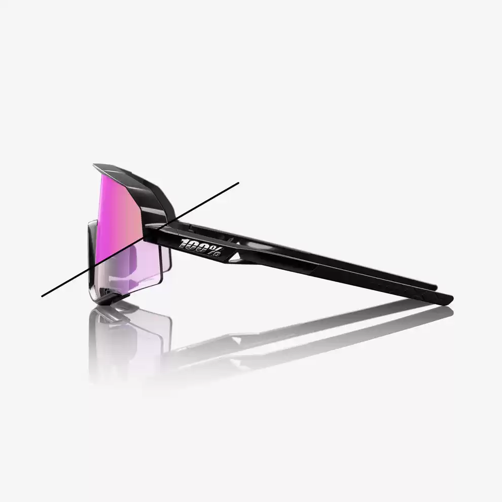 ÓCULOS SLENDALE® GLOSS BLACK – PHOTOCHROMIC PURPLE MIRROR - Image 4