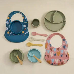 Kit Introdução Alimentar Silicone Encanto (8 Peças BPA Free)