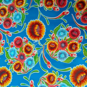 Tecido Oleado | Mexican Sweet Flower Blue