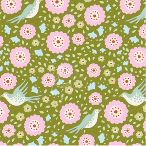 TILDA – Bird Pond Love Bird Green