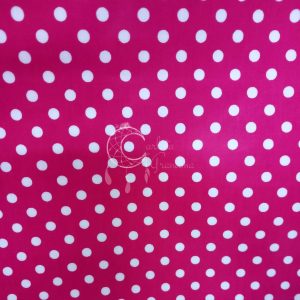 Tecido Plastificado | Bolinha Fuschia