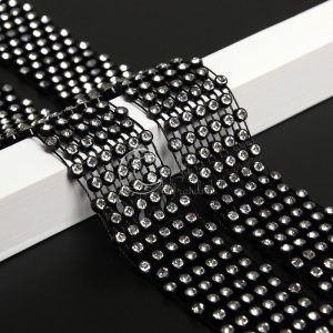 Tiras de aplicação decorativa | Falso Strass 3cm