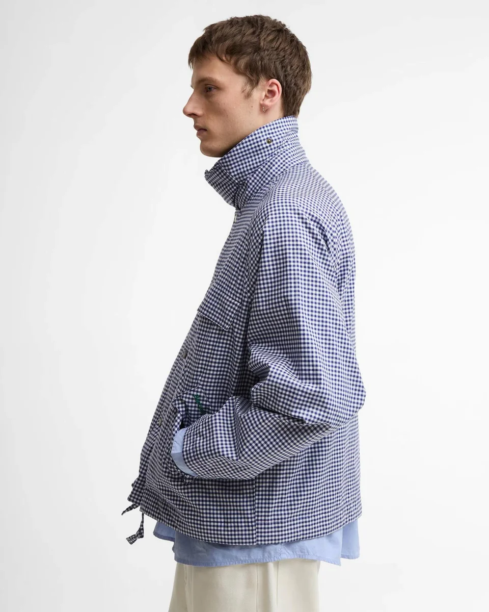 Light Jacket aos quadrados Oversize Barbour x Paul Smith Transport para homem - Image 6