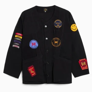 Quilted Jacket bordado Relaxed Needles Shooting para homem