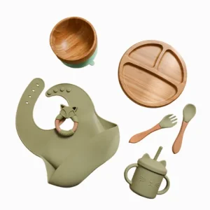 Kit Alimentação Bebê Presente Completo (7 peças)