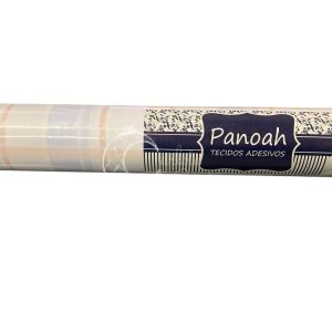 Panoah | Tecido Adesivo em Rolo – 0,45m x 1m | Xadrez Azul e Bege