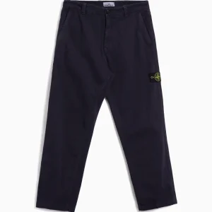 Calças Chino Relaxed Efeito desgastado Stone Island para homem