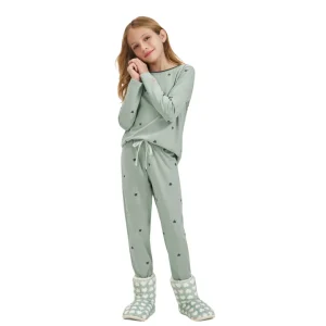 Pijama coraçãozinho erva doce – Cor com Amor