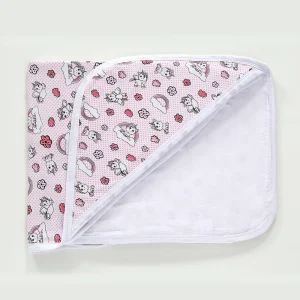 TOALHA COM CAPUZ VIVALDI BABY BICHINHOS ROSA