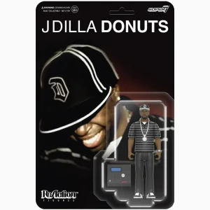 Super7 ReAction Figures J Dilla Donuts Smile Album Cover
