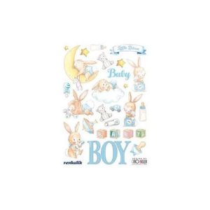 Placa A5 Sweet Wood – Baby Boy 19pç