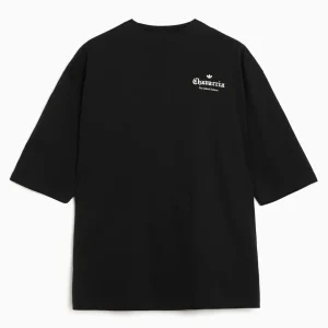 T-Shirt com logótipo Oversize de manga a meio braço adidas Originals x Willy Chavarria para homem